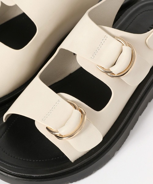 LEPSIM（レプシィム）の「2ベルトバックルサンダル　290446（サンダル・レディース・ブラック/ブラウン/アイボリー/ガンメタ・LARGE/MEDIUM）」の21枚目の写真