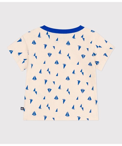 PETIT BATEAU（プチバトー）の「半袖Ｔシャツ（Tシャツ/カットソー・キッズ・ホワイト×ブルー/ホワイト×イエロー・12MONTH/18MONTH/24MONTH/36MONTH）」の9枚目の写真
