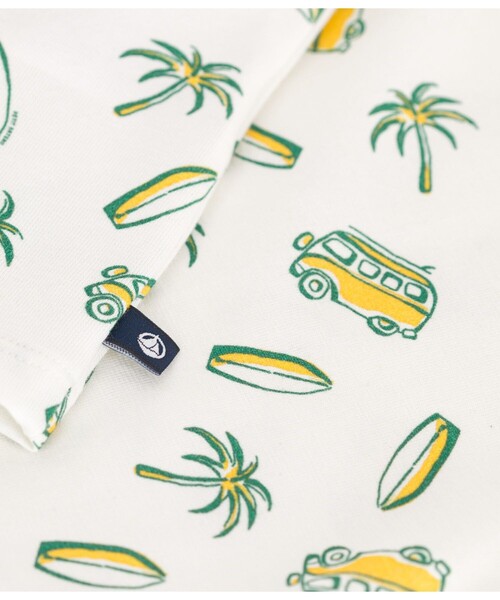 PETIT BATEAU（プチバトー）の「半袖Ｔシャツ（Tシャツ/カットソー・キッズ・ホワイト×ブルー/ホワイト×イエロー・12MONTH/18MONTH/24MONTH/36MONTH）」の3枚目の写真