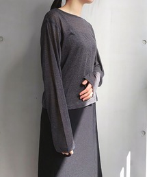 Q | スラブシアープルオーバー(Tシャツ/カットソー)