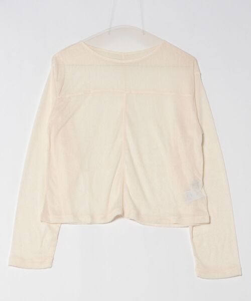 Q（キュー）の「スラブシアープルオーバー（Tシャツ/カットソー・レディース・アイボリー/チャコールグレー・MEDIUM）」の4枚目の写真