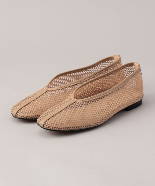 REMME(レメ)の「REMME(レメ)V メッシュフラットシューズ(パンプス・レディース・ブラック/ベージュ・25cm/23cm/23.5cm/24cm)」の1枚目の写真