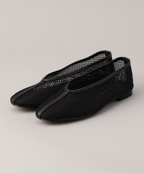 REMME(レメ)の「REMME(レメ)V メッシュフラットシューズ(パンプス・レディース・ブラック/ベージュ・25cm/23cm/23.5cm/24cm)」の2枚目の写真