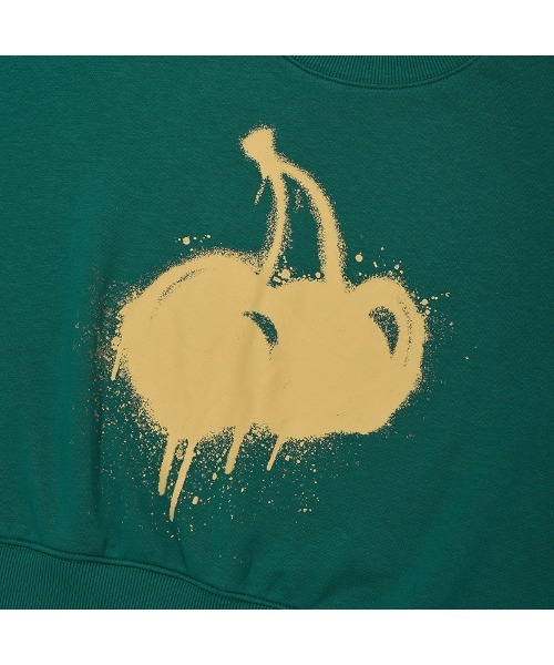 KIRSH(キルシー)の「KIRSH MELTING CHERRY PRINTED CROP SWEATSHIRT キルシー メルティング チェリー プリント クロップ丈 スウェット(スウェット・レディース・ネイビー/グレー/ダークグリーン・ONE SIZE)」の11枚目の写真