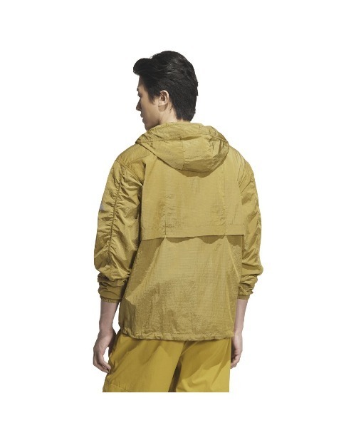 adidas(アディダス)の「アディダス adidas シティエスケープ ルーズフィット シャイニークリンクル リップストップ フード付きジャケット(ナイロンジャケット・メンズ・キャメル/オリーブ・LL/3L/S/M/L)」の10枚目の写真