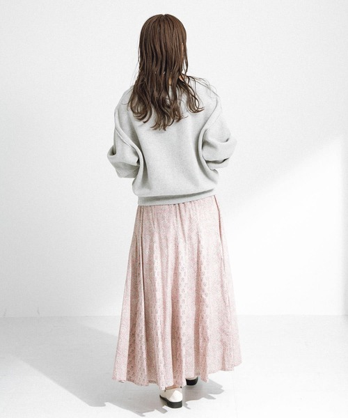 URBAN RESEARCH Sonny Label（アーバンリサーチサニーレーベル）の「コットンプリントマチ切替えフレアスカート（スカート・レディース・ブラック/ピンク・FREE）」の20枚目の写真