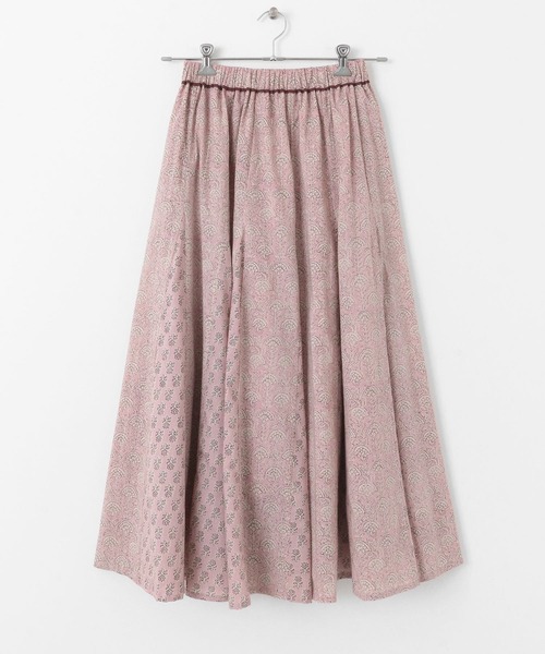 URBAN RESEARCH Sonny Label（アーバンリサーチサニーレーベル）の「コットンプリントマチ切替えフレアスカート（スカート・レディース・ブラック/ピンク・FREE）」の17枚目の写真