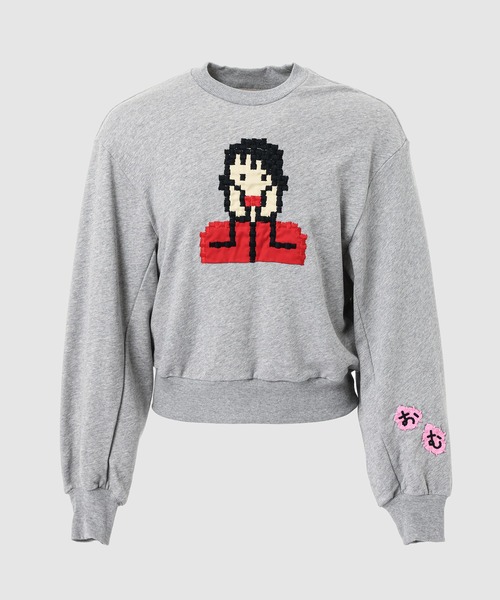 anrealage homme(アンリアレイジオム)の「HOME ALONE EMBROIDERY SWEAT SHIRT(スウェット・メンズ・ホワイト/ブラック/グレー・46/48)」の1枚目の写真