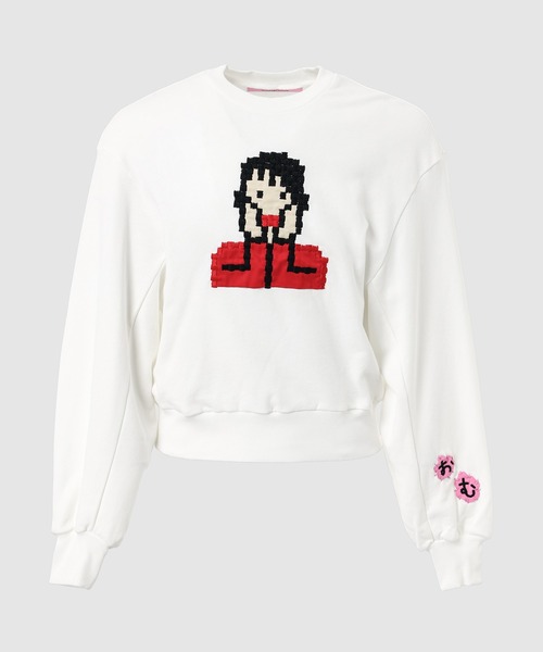 anrealage homme(アンリアレイジオム)の「HOME ALONE EMBROIDERY SWEAT SHIRT(スウェット・メンズ・ホワイト/ブラック/グレー・46/48)」の2枚目の写真