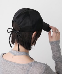forksy.（フォルクシー）の「【forksy.】バックリボンサテンキャップ（キャップ）」