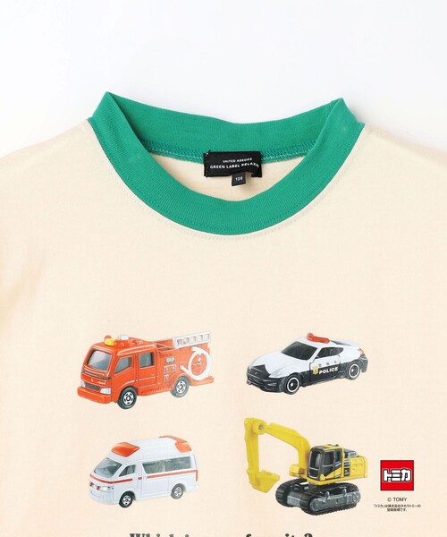 green label relaxing(グリーンレーベルリラクシング)の「【別注】<TOMICA>リンガー Tシャツ / キッズ 100cm-120cm(Tシャツ/カットソー・キッズ・ネイビー/ライラック/ナチュラル・100cm/110cm/120cm)」の9枚目の写真