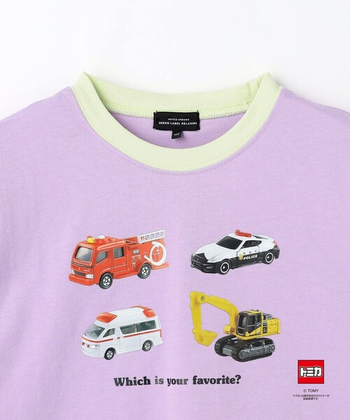 green label relaxing(グリーンレーベルリラクシング)の「【別注】<TOMICA>リンガー Tシャツ / キッズ 100cm-120cm(Tシャツ/カットソー・キッズ・ネイビー/ライラック/ナチュラル・100cm/110cm/120cm)」の18枚目の写真