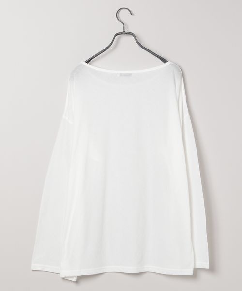 JEANASIS（ジーナシス）の「シアーテンジクロンTEE/414168（Tシャツ/カットソー・レディース・ホワイト/ライトブルー/ブラック・FREE）」の14枚目の写真