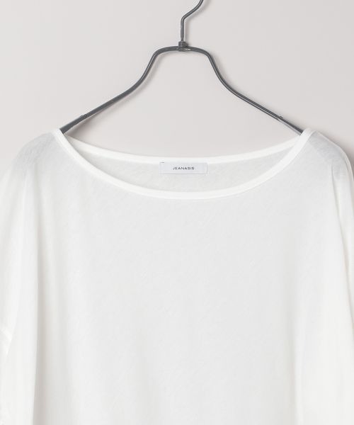 JEANASIS（ジーナシス）の「シアーテンジクロンTEE/414168（Tシャツ/カットソー・レディース・ホワイト/ライトブルー/ブラック・FREE）」の15枚目の写真