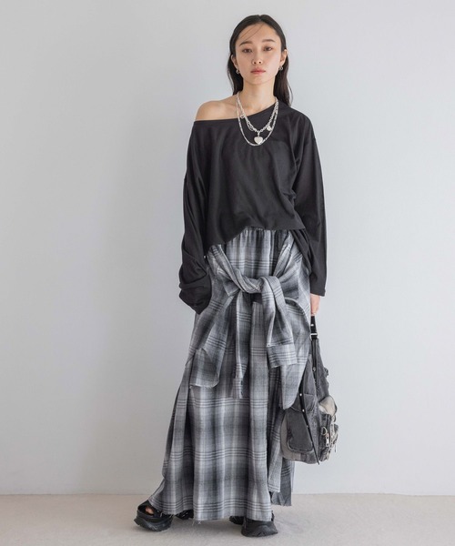 JEANASIS（ジーナシス）の「シアーテンジクロンTEE/414168（Tシャツ/カットソー・レディース・ホワイト/ライトブルー/ブラック・FREE）」の22枚目の写真