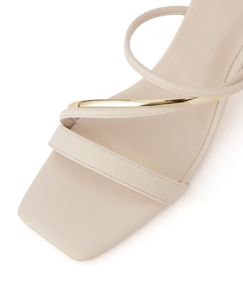 Juze（ジュゼ）の「メタルヒールサンダル（サンダル・レディース・オフホワイト/ブラック・S/M/L）」の10枚目の写真