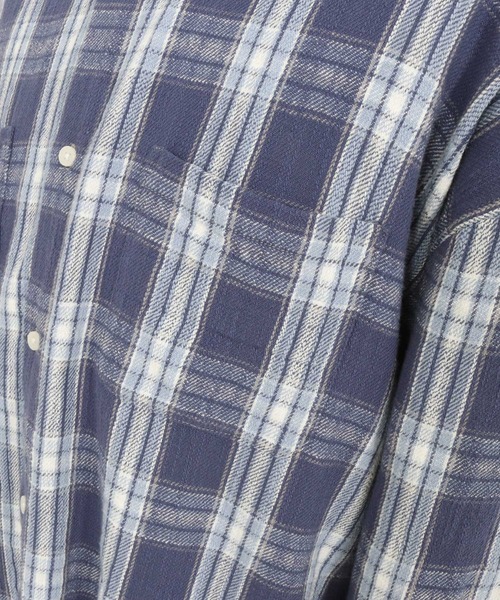 ADAM PATEK(アダムパテック)の「【ADAMPATEK/アダムパテック】check looose shirt(チェックルーズシャツ)(シャツ/ブラウス・メンズ・オレンジ/ブルー・1/2)」の7枚目の写真