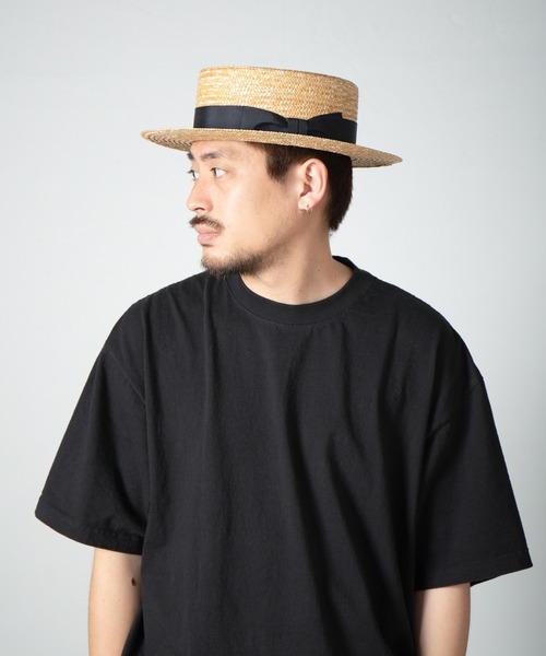 Wheat Braid Boater Hat / 麦ブレードボーターハット（ハット