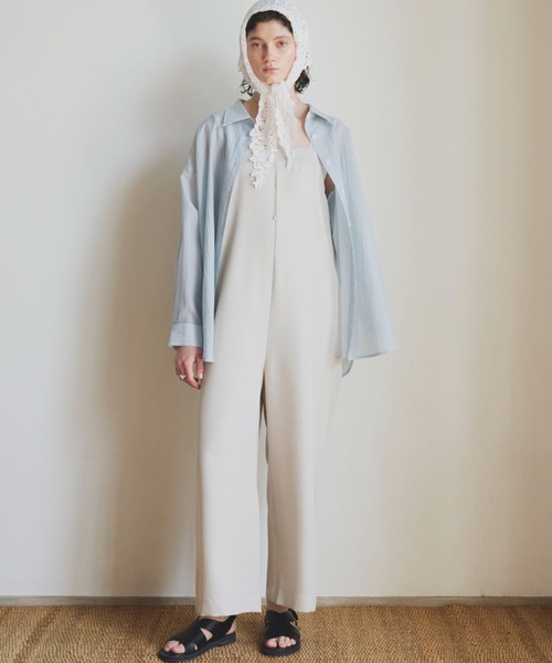 Doux archives（ドゥアルシーヴ）の「シアーストライプカシュクールシャツ（シャツ/ブラウス・レディース・ピンク/オフホワイト/ブルー・FREE）」の10枚目の写真