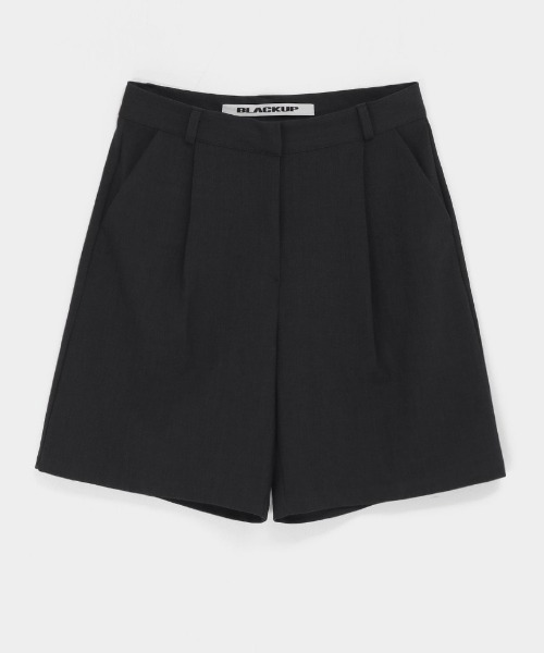 BLACKUP（ブラックアップ）の「[MADE] ドミニクワンタックバミューダスラックス（スラックス・レディース・ブラック/チャコール・SMALL/MEDIUM/LARGE）」の20枚目の写真