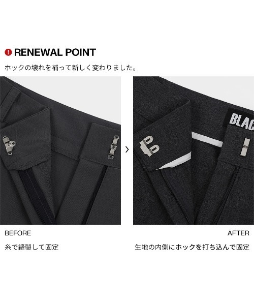 BLACKUP（ブラックアップ）の「[MADE] ドミニクワンタックバミューダスラックス（スラックス・レディース・ブラック/チャコール・SMALL/MEDIUM/LARGE）」の18枚目の写真
