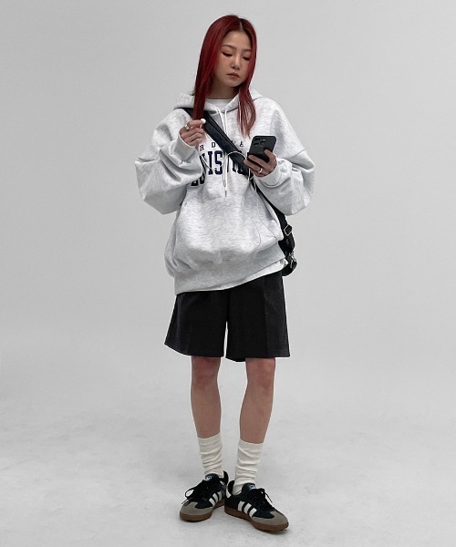 BLACKUP（ブラックアップ）の「[MADE] ドミニクワンタックバミューダスラックス（スラックス・レディース・ブラック/チャコール・SMALL/MEDIUM/LARGE）」の5枚目の写真