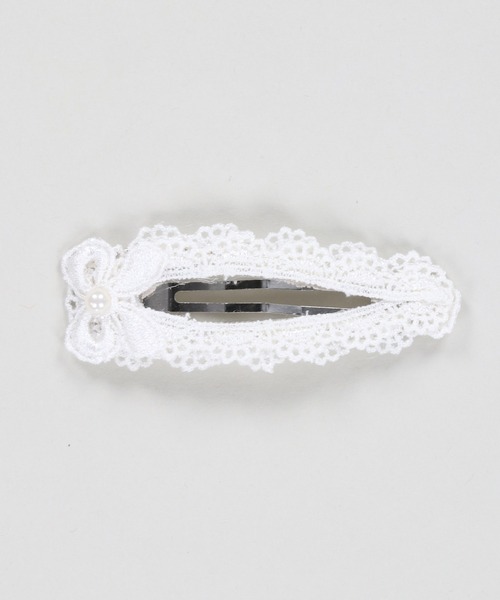 SPINNS（スピンズ）の「レースパッチンピン/ヘアピン/リボンフリル/NEO森ガール（ヘアピン・レディース・ホワイト・ONESIZE）」の6枚目の写真