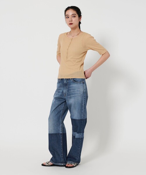 美品　BEAUTY&YOUTH パッチワーク デニムパンツ セール】パッチワーク デニムパンツ（デニムパンツ