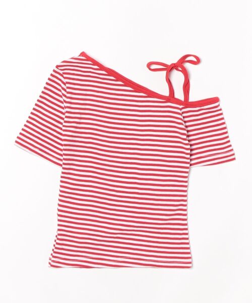 WC(ダブル シー)の「ボーダーワンショルT(Tシャツ/カットソー・レディース・ブラック/レッド・FREE)」の17枚目の写真