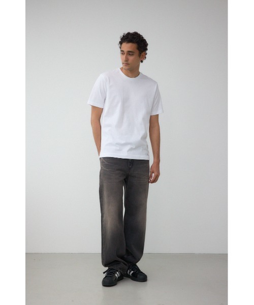 AZUL by moussy(アズールバイマウジー)の「AZコットンクルーネックTシャツ(Tシャツ/カットソー・メンズ・ホワイト/ブラック・SMALL/MEDIUM/LARGE/X-LARGE)」の5枚目の写真