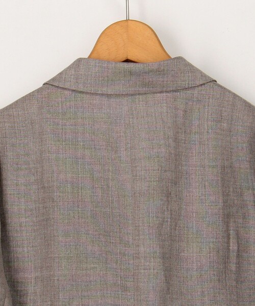 ウォッシャブルラミーシャンブレージャケット NOLLEY'S｜ウォッシャブルラミーシャンブレーダブルジャケット