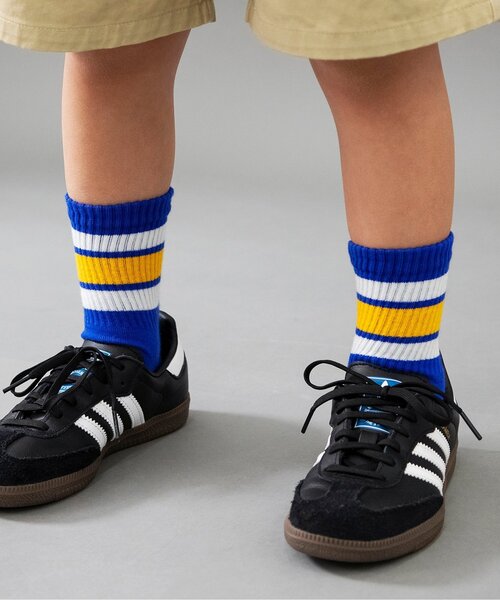 BREEZE（ブリーズ）の「【B NEW JACK】カラバリソックス（ソックス/靴下・キッズ・オフホワイト/ブルー/ブラック/ライム/イエロー/パープル・18/21/24）」の4枚目の写真