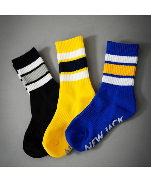 BREEZE（ブリーズ）の「【B NEW JACK】カラバリソックス（ソックス/靴下・キッズ・オフホワイト/ブルー/ブラック/ライム/イエロー/パープル・18/21/24）」の18枚目の写真