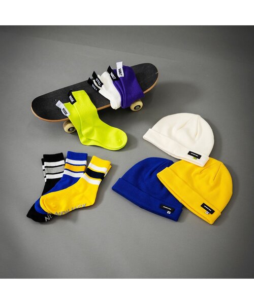 BREEZE（ブリーズ）の「【B NEW JACK】カラバリソックス（ソックス/靴下・キッズ・オフホワイト/ブルー/ブラック/ライム/イエロー/パープル・18/21/24）」の19枚目の写真