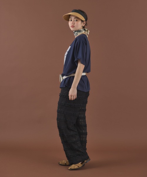 MIRROR STOKE（ミラーストーク）の「≪WEB限定≫【新色追加】MS LOGO TSHIRT/ミラーストークロゴティーシャツ（Tシャツ/カットソー・レディース・ネイビー/オフホワイト/ホワイト×ブラック/ホワイト×シルバー・MEDIUM）」の12枚目の写真