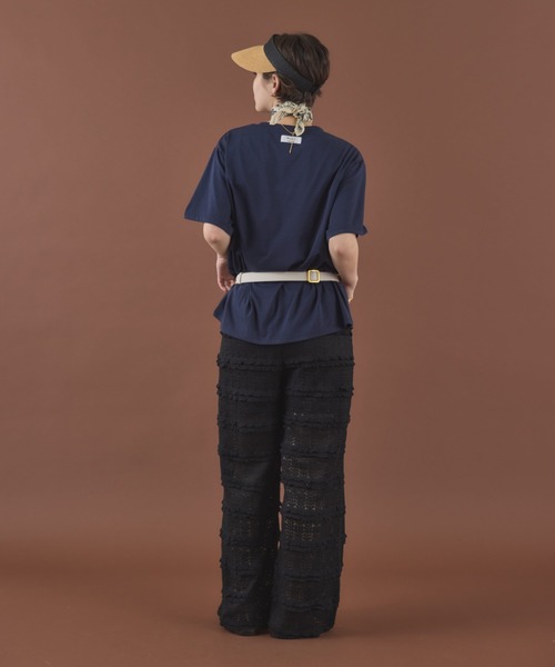 MIRROR STOKE（ミラーストーク）の「≪WEB限定≫【新色追加】MS LOGO TSHIRT/ミラーストークロゴティーシャツ（Tシャツ/カットソー・レディース・ネイビー/オフホワイト/ホワイト×ブラック/ホワイト×シルバー・MEDIUM）」の13枚目の写真