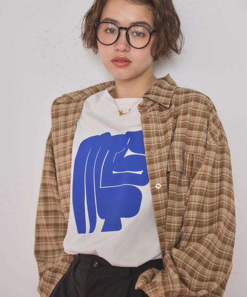 MIRROR STOKE（ミラーストーク）の「≪WEB限定≫【新色追加】MS LOGO TSHIRT/ミラーストークロゴティーシャツ（Tシャツ/カットソー・レディース・ネイビー/オフホワイト/ホワイト×ブラック/ホワイト×シルバー・MEDIUM）」の21枚目の写真