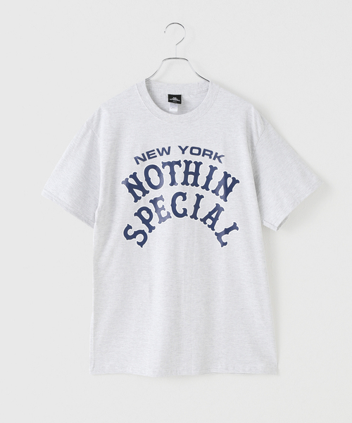 NOTHIN SPECIAL(ナッシンスペシャル)の「【NOTHIN SPECIAL/ナッシンスペシャル】 ARCH LOGO TEE(Tシャツ/カットソー・レディース・チャコールグレー・MEDIUM)」の1枚目の写真