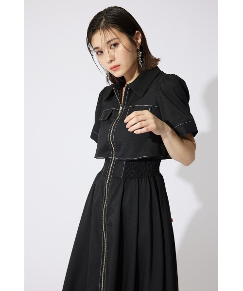 【新品未使用】riemnda バストフレアワンピース rienda｜【AKB48 千葉恵里さん着用】バストフレアワンピース