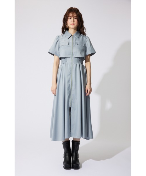 rienda(リエンダ)の「【AKB48 千葉恵里さん着用】バストフレアワンピース 秋服(ワンピース・レディース・ライトブルー/ブラック/ベージュ系その他/ホワイト系その他・MEDIUM/SMALL)」の14枚目の写真