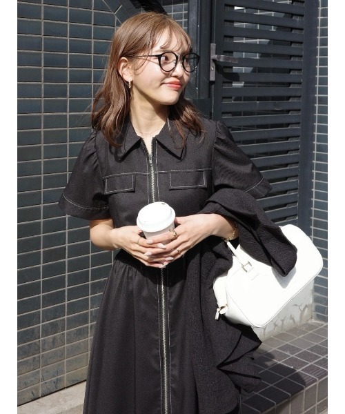 AKB48 千葉恵里さん着用】バストフレアワンピース 秋服（ワンピース