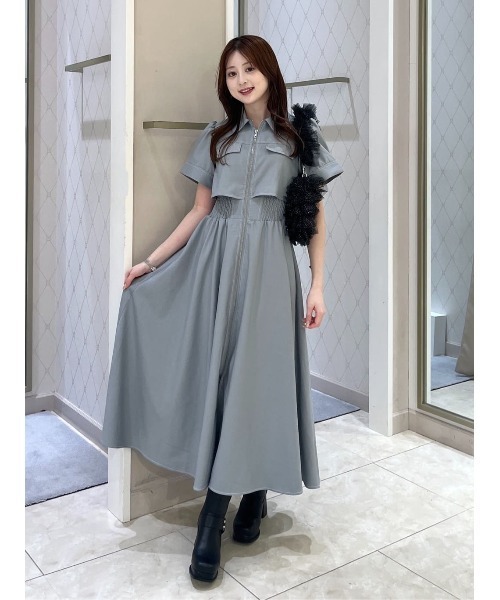 【新品未使用】riemnda バストフレアワンピース rienda ワンピース 「AKB48 千葉恵里さん着用」バストフレア