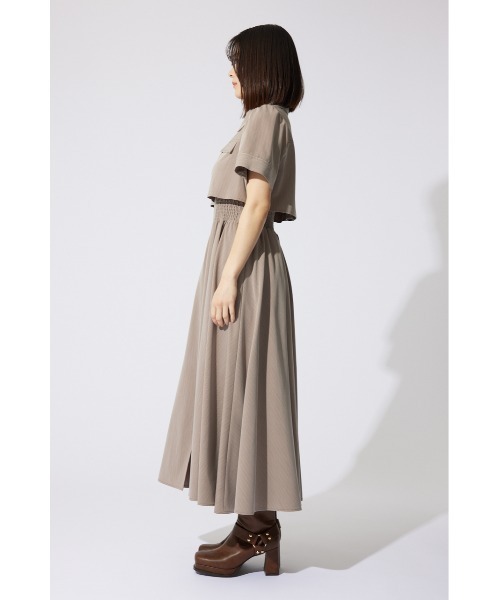 AKB48 千葉恵里さん着用】バストフレアワンピース 半袖 夏服