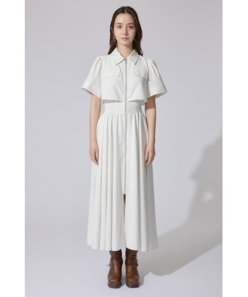 rienda バストフレアワンピース