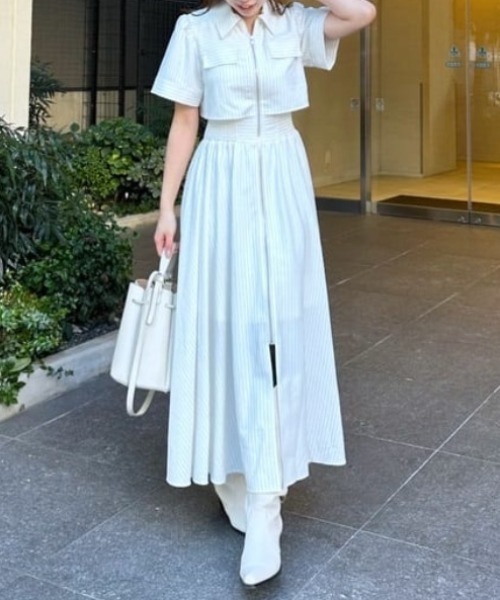 【AKB48 千葉恵里さん着用】バストフレアワンピース rienda | 【AKB48 千葉恵里さん着用】バストフレアワンピース