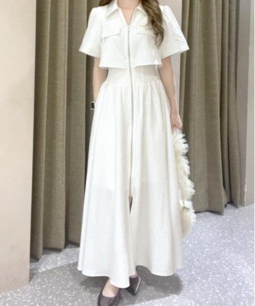 リエンダ バストフレアワンピース AKB48 千葉恵里さん着用】バストフレアワンピース 半袖 夏服