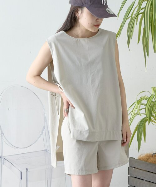 CIAOPANIC TYPY（チャオパニックティピー）の「【WEB限定】カバーアップラッシュイージーショーツ（水着・レディース・ブラック/カーキ/ベージュ・MEDIUM/LARGE）」の19枚目の写真