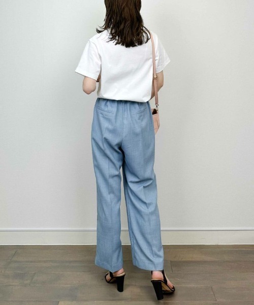 PICCIN（ピッチン）の「ウエストリボンハイウエストパンツ（その他パンツ・レディース・ブラック/サックスブルー/オフホワイト・M/L）」の9枚目の写真