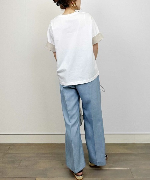 PICCIN（ピッチン）の「ウエストリボンハイウエストパンツ（その他パンツ・レディース・ブラック/サックスブルー/オフホワイト・M/L）」の11枚目の写真