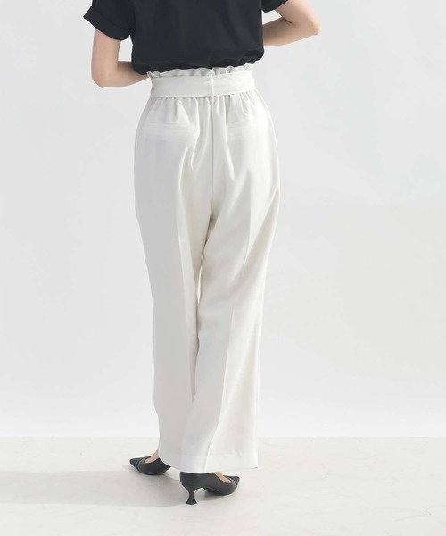 PICCIN（ピッチン）の「ウエストリボンハイウエストパンツ（その他パンツ・レディース・ブラック/サックスブルー/オフホワイト・M/L）」の14枚目の写真